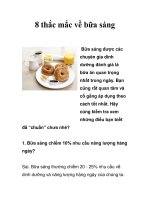 8 thắc mắc về bữa sáng