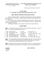 Quyết định bổ nhiệm tổ khối trưởng