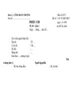 Phiếu chi-Phiếu thu-Phiếu thăm hỏi