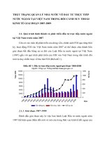THỰC TRẠNG QUẢN LÝ NHÀ NƯỚC VỀ ĐẦU TƯ TRỰC TIẾP NƯỚC NGOÀI TẠI VIỆT NAM TRONG BỐI CẢNH SUY THOÁI KINH TẾ GIAI ĐOẠN 2007-2009