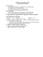 Bài thi giữa kìI môn toán L5