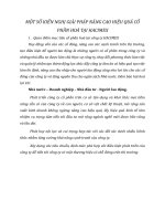 MỘT SỐ KIẾN NGHỊ GIẢI PHÁP NÂNG CAO HIỆU QUẢ CỔ PHẦN HOÁ TẠI HACIMEX