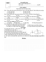 Đề kiểm 1 tiết (vật lí 9)