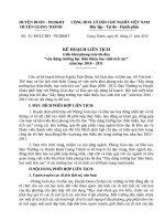 KẾ HOẠCH LIÊN TỊCH triển khai phong trào thi đua  “xây dựng trường học thân thiện, học sinh tích cực”