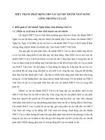 THỰC TRẠNG HOẠT ĐỘNG CHO VAY TẠI CHI NHÁNH NGÂN HÀNG CÔNG THƯƠNG CỬA LÒ