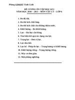 De Cuong Lí 6,7,8,9( 2010-2011)