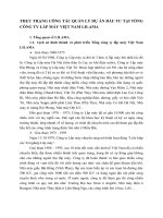 THỰC TRẠNG CÔNG TÁC QUẢN LÝ DỰ ÁN ĐẦU TƯ TẠI TỔNG CÔNG TY LẮP MÁY VIỆT NAM LILAMA