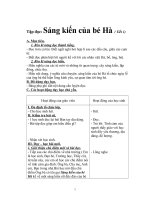 Sáng kiến của bé Hà