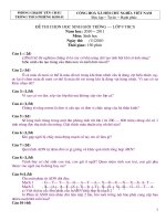 Đề thi học sinh giỏi vòng Trường