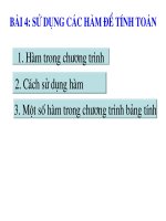 su dung ham de tinh toan