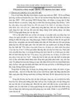 Chuyên đề ứng dụng CNTT trong dạy học Toán