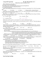 Đề thi thử lần 1