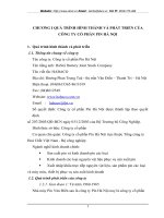 CHƯƠNG I QUÁ TRÌNH HÌNH THÀNH VÀ PHÁT TRIỂN CỦA CÔNG TY CỔ PHẦN PIN HÀ NỘI