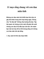 11 mẹo sống chung với cơn đau mãn tính