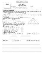 bài kiểm tra HSG lớp 4 tháng 11