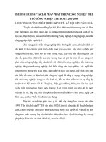 PHƯƠNG HƯỚNG VÀ GIẢI PHÁP PHÁT TRIỂN CÔNG NGHIỆP  TIỂU THỦ CÔNG NGHIỆP GIAI ĐOẠN 2001-2005