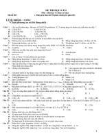 ĐỀ THI HỌC K Ì II                                                                      Môn : Hóa học 11 (Ban cơ bản  De 2