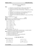 Đề cương ôn thi học kỳ 1