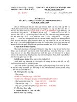 Kế hoạch tổ chức thi giải toán qua mạng Internet vòng trường