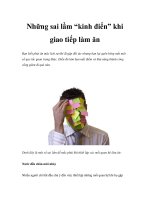 Những sai lầm “kinh điển” khi giao tiếp làm ăn