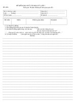 Đề kiểm tra Học kỳ I_môn Ngữ Văn lớp 7_1a