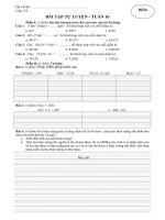 BT tự luyện tuần 16 SANHO