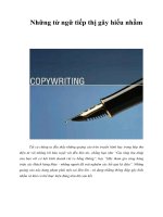 Những từ ngữ tiếp thị gây hiểu nhầm