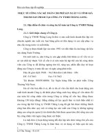 THỰC TẾ CÔNG TÁC KẾ TOÁN CHI PHÍ SẢN XUẤT VÀ TÍNH GIÁ THÀNH SẢN PHẨM TẠI CÔNG TY TNHH THĂNG LONG