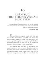 LIÊN TỤC HÌNH DUNG VỀ CÁC MỤC TIÊU