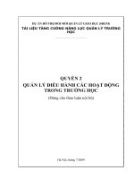 TÀI LIỆU TĂNG CƯỜNG NĂNG LỰC QUẢN LÝ TRƯỜNG HỌC