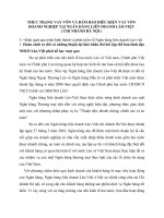 THỰC TRẠNG VAY VỐN VÀ ĐẢM BẢO ĐIỀU KIỆN VAY VỐN