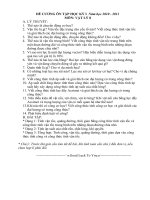 ĐỀ CƯƠNG ÔN TẬP HỌC KỲ I  - vl8