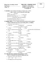 ĐỀ KT 45'''' TIẾNG ANH 6