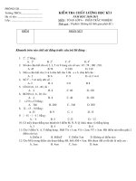 De thi HKI Toan 6 Nam 10-11