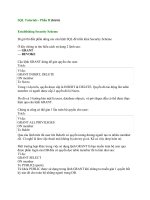 SQL Pro Tutorial phần 6