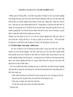 CƠ SỞ LÝ LUẬN CỦA VẤN ĐỀ NGHIÊN CỨU