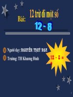 TRỪ ĐI MỘT SỐ - TOÁN 2