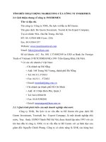 TÌM HIỂU HOẠT ĐỘNG MARKETING CỦA CÔNG TY INSERIMEX