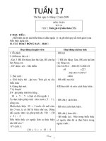 Giáo án lớp3- Tuần 17