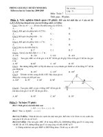 Đề HKI NH2004-2005(Sở GD Khánh Hòa)