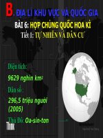 Hoa Kì Tự nhiên và dân cư tiết 1