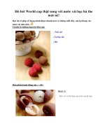 Hò hét World cup thật sung với nước vải bạc hà the mát nè!