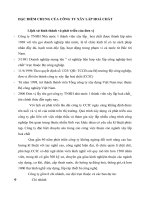 ĐẶC ĐIỂM CHUNG CỦA CÔNG TY XÂY LẮP HOÁ CHẤT