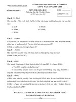 ĐỀ THI hsg - HÓA 8