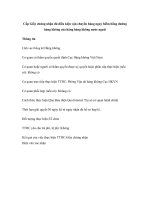 Cấp Giấy chứng nhận đủ điều kiện vận chuyển hàng nguy hiểm bằng đường hàng không của hãng hàng không nước ngoài