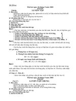 Toán 4 - Tuần 6