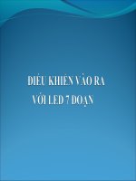 Điều khiển ra vào với LED 7 đoạn