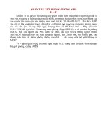 Tuyên truyền ngày Thế giới phòng chống HIV/AIDS 1/12