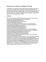 Những công cụ lạ mắt dành cho Blog