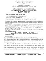 doi moi cong tac chu nhiem